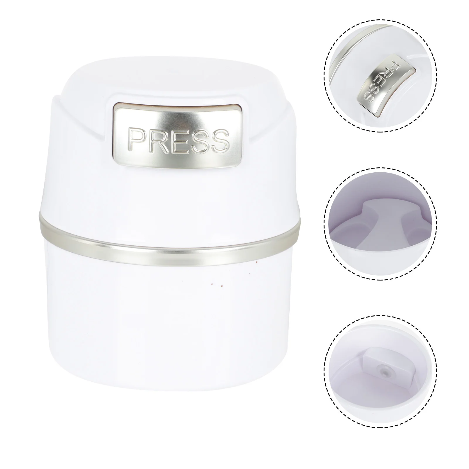 

Eyelash Glue Container Sealed Organizer Storage Box Durable Safe Practical Large Capacity Lightweight Portable Dehumidify Effect