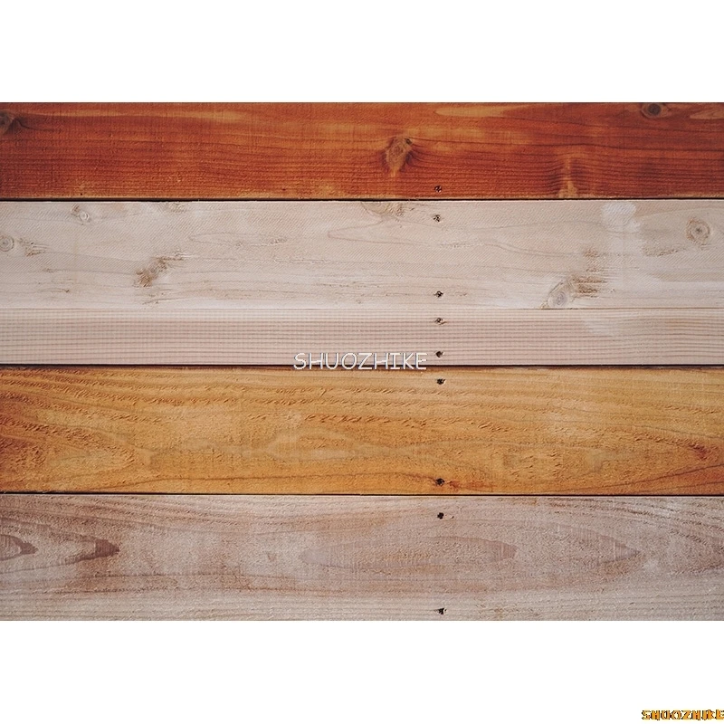 Shuozhike-薄い布の写真の背景、レトロな木の板、肖像画の背景、写真スタジオの小道具、ZLSY-70