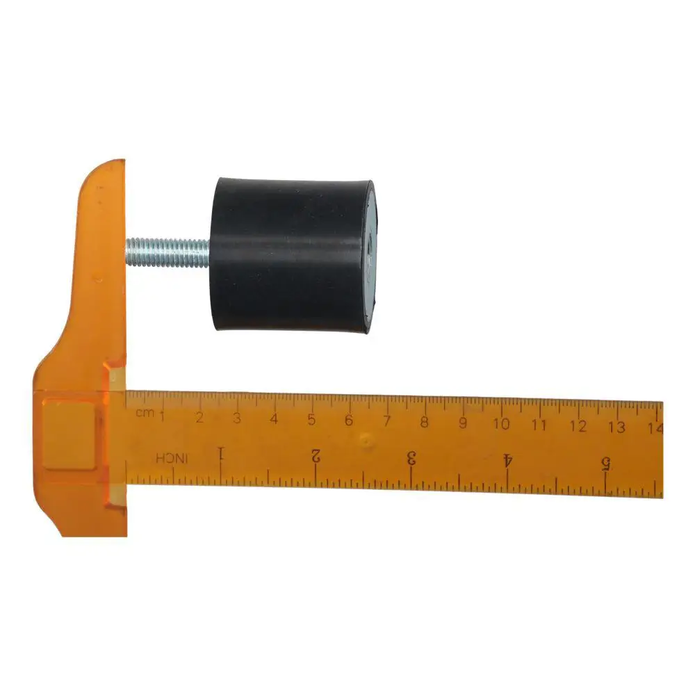 Durable M6 M8 M10 Thread Rubber Mounts Black Cylindrical Shock Absorber Crash Pad Damper Boat Car