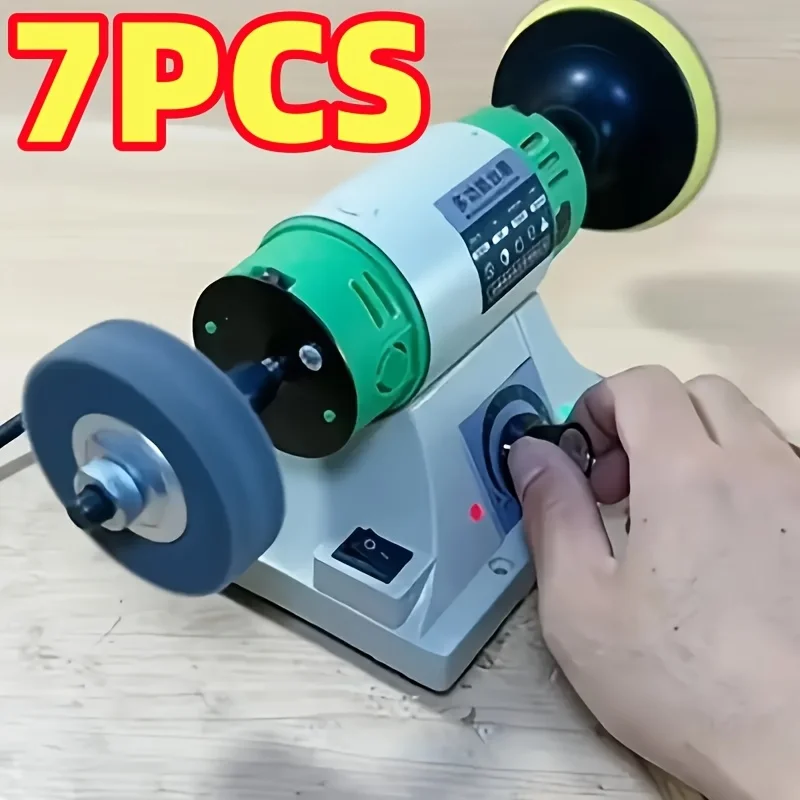 7 قطع من عجلات التلميع، عجلة تلميع الألياف مقاس 3 بوصات متينة ومتعددة الاستخدامات، مناسبة لمطاحن المقاعد وآلات التلميع