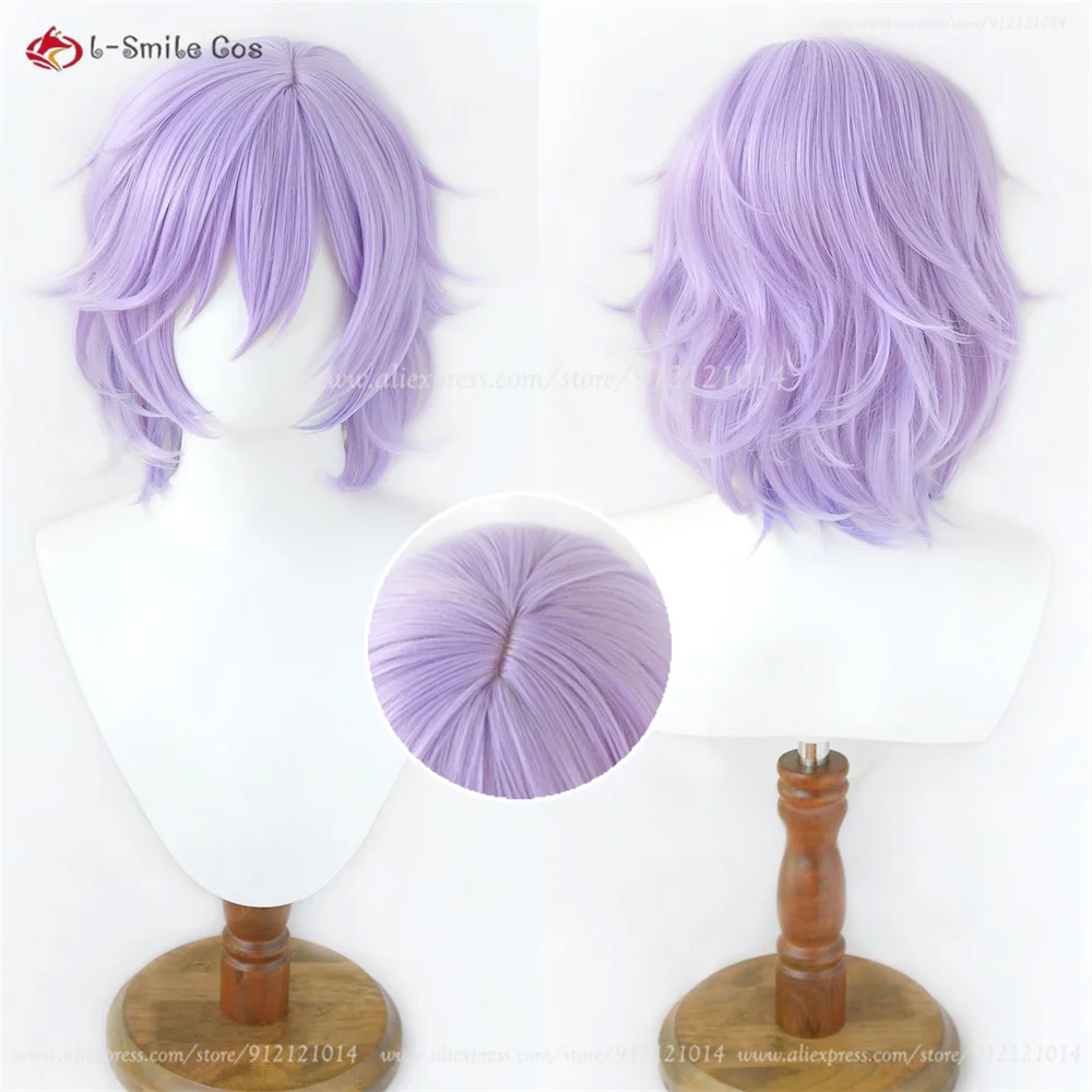 Epel Felmier Cosplay Wig Purple Gradient Cruly Wigs For Women Cosplay Anime Wig Heat Resistant Synthetic Hair Halloween Costumes