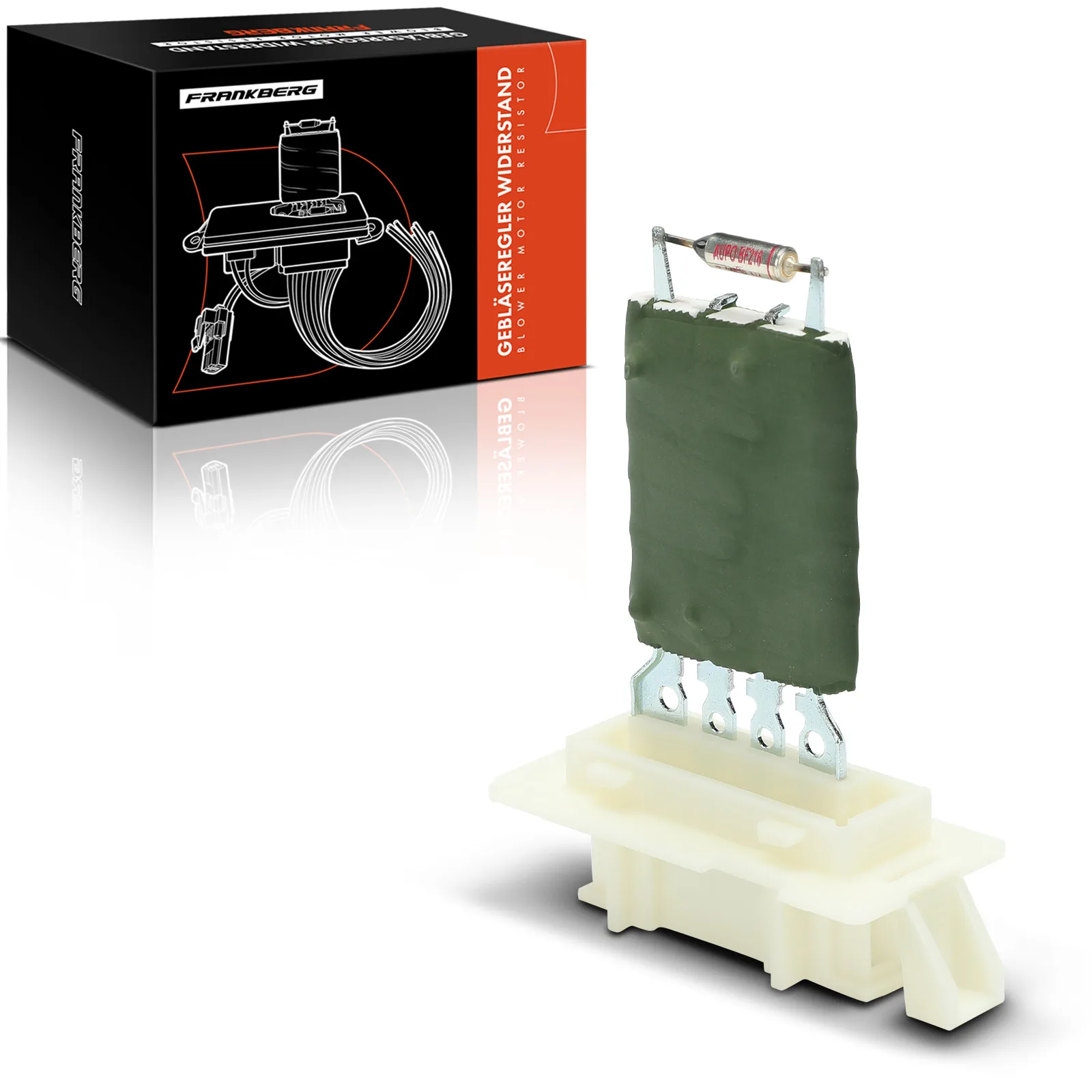 Frankberg 1x weerstand voor weerstandblowermotor voor Fiat Punto Box 188 1999-2012 7701045553 701414 46770803 46770859