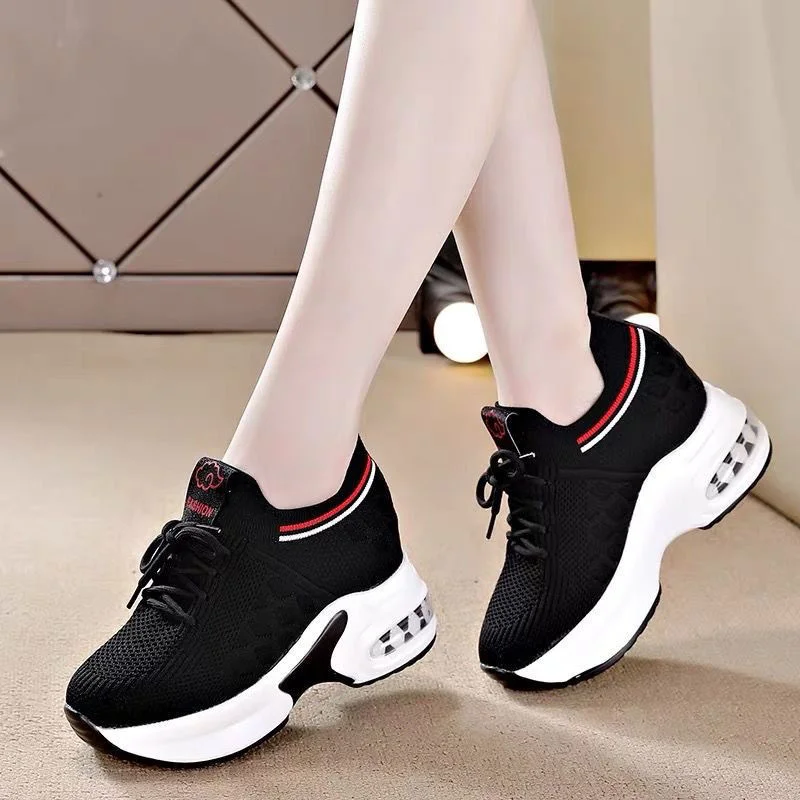 Sneakers Casual Shoes for Women  New In Women Shoes Breathable Increase Height Air Cushion Sports Shoes Platform Shoes Woman