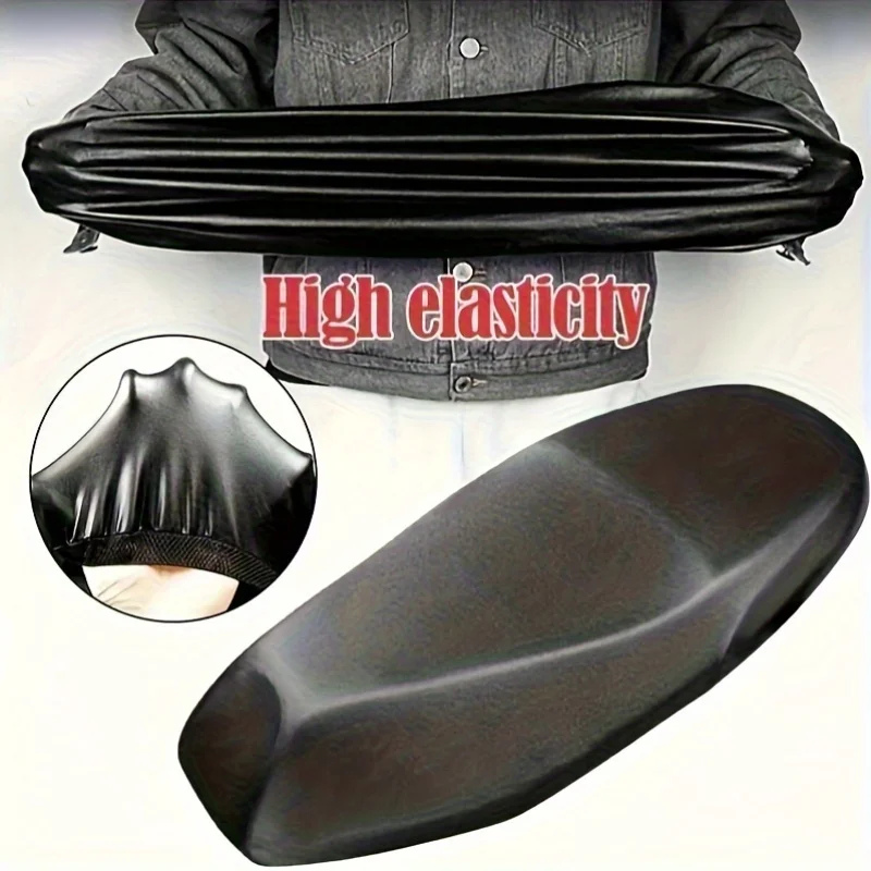 SEAMETAL Motorcycle Seat Covers Protector Universal For Autocycle Seat Cushion Waterproof Pu Leather Anti Scratch Cover Mats