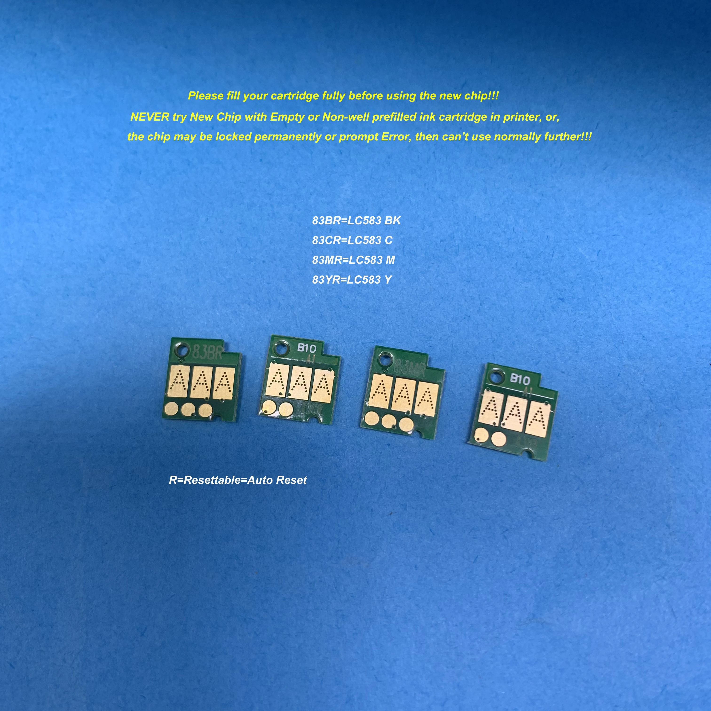 

Auto Reset Chip for LC583 Ink Cartridge ARC Chip for Brother MFC-J2510 MFC-3520 MFC-J3720 Printer