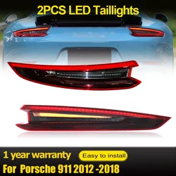 Car Rear LED Tail lights for Porsche 911 2012-2018 Taillamps Brake lamp reverse light Turn signal 991.1 Upgrade 991.2 Rear Lamps