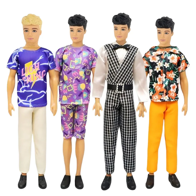

Fashion Prince Figure With Clothes Shoes Kids Toys 12 Inch Ken Dolls Man Model Male Wear Girl' Birthday Gifts Boy' Play Toys