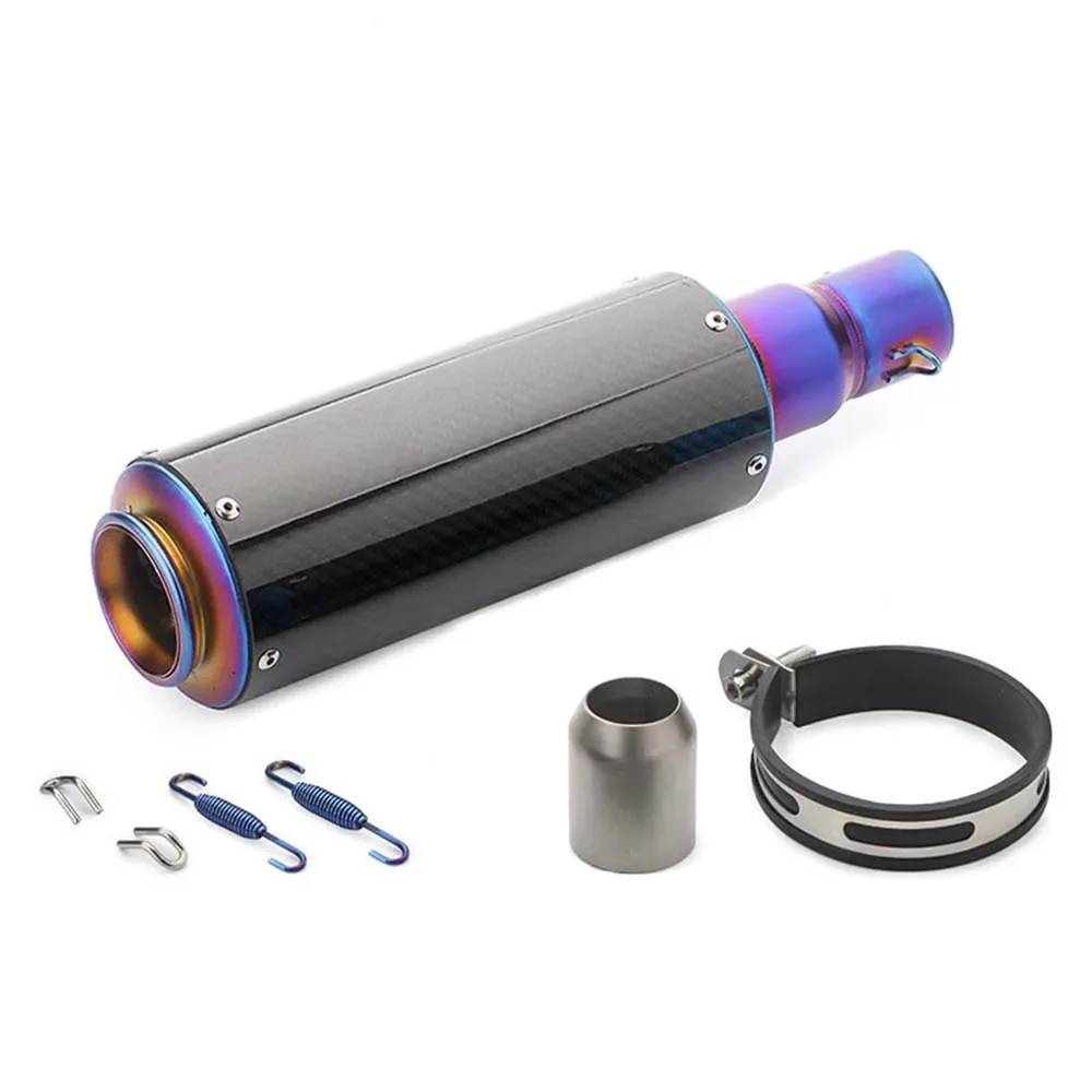 

Универсальный мотоцикл из углеродного волокна, скутер, модифицированная выхлопная труба глушителя для SUZUKI Hayabusa GSX R1300 S1000 S1000F R600 R500 N