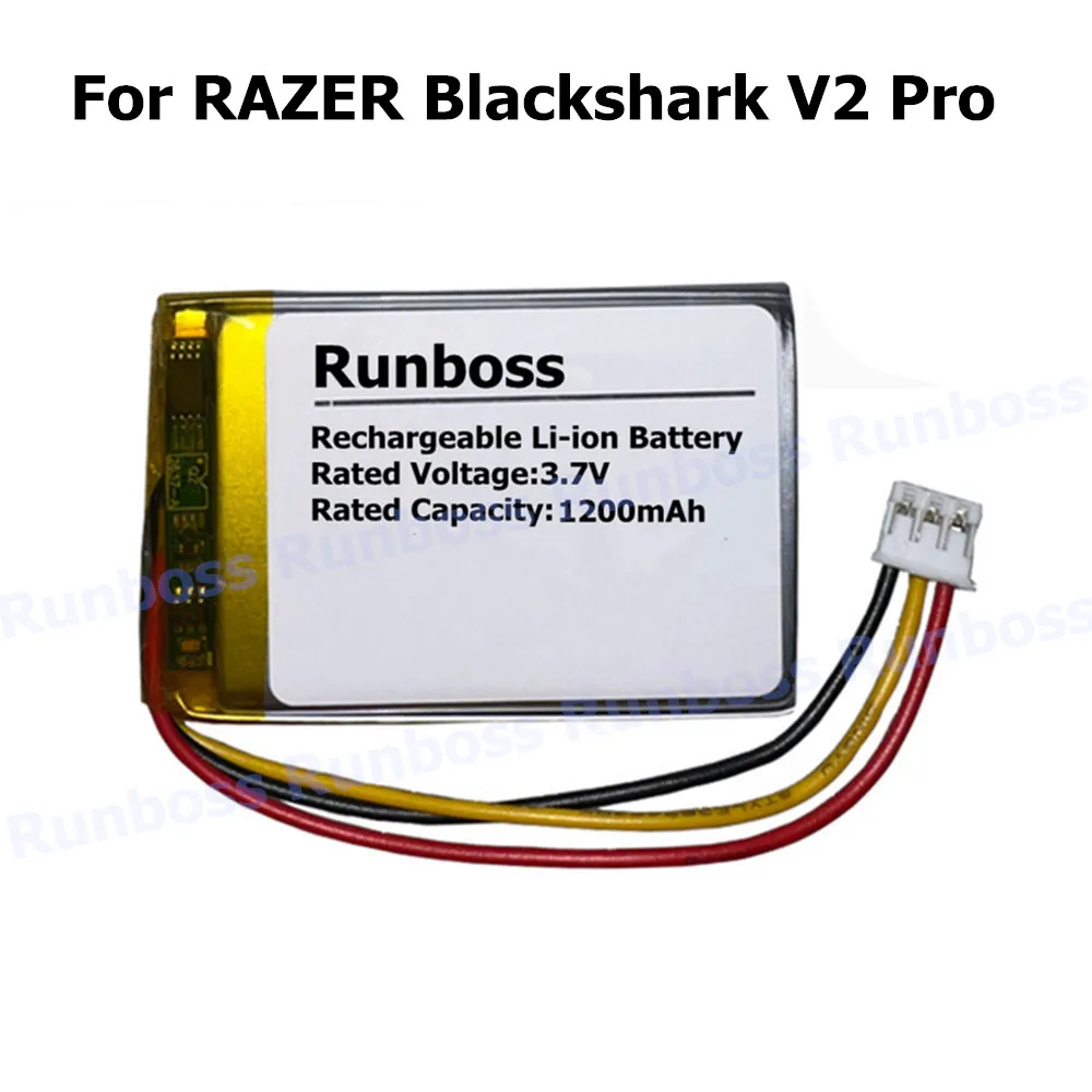 3.7V 1200mAh Wireless Headset Battery For RAZER Blackshark V2 / V2