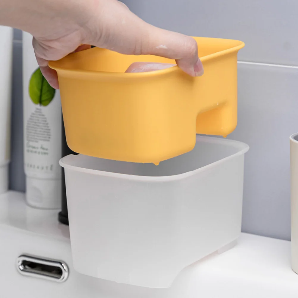 

Kitchen Sink Food Waste Strainer Plastic Sink Basket Smooth Edge Drain Basket for Sponge Vegetable Storage Strainers for Kitchen