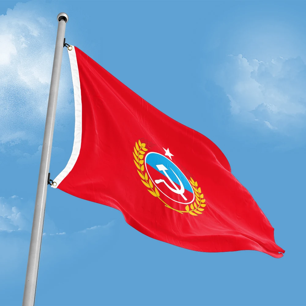 Chile Communist Party Ensign National Flag 3ft x 5ft Polyester Banner Flying 90* 150cm Custom Outdoor Indoor Double Penetration