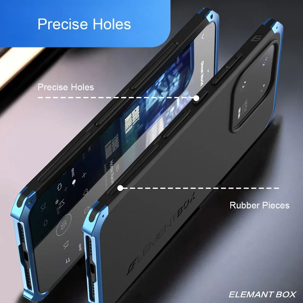 Shockproof Metal Armor Cases For Xiaomi 13 Pro Case Luxury Aluminum Frame Matte Pc Full Cover Funda For Xiaomi Mi 12 12x 12s 11