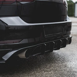Gloss Black Maxton Style Rear Bumper Diffuser Valance For Volkswagen Golf MK7.5 GTI TCR 2017-2020