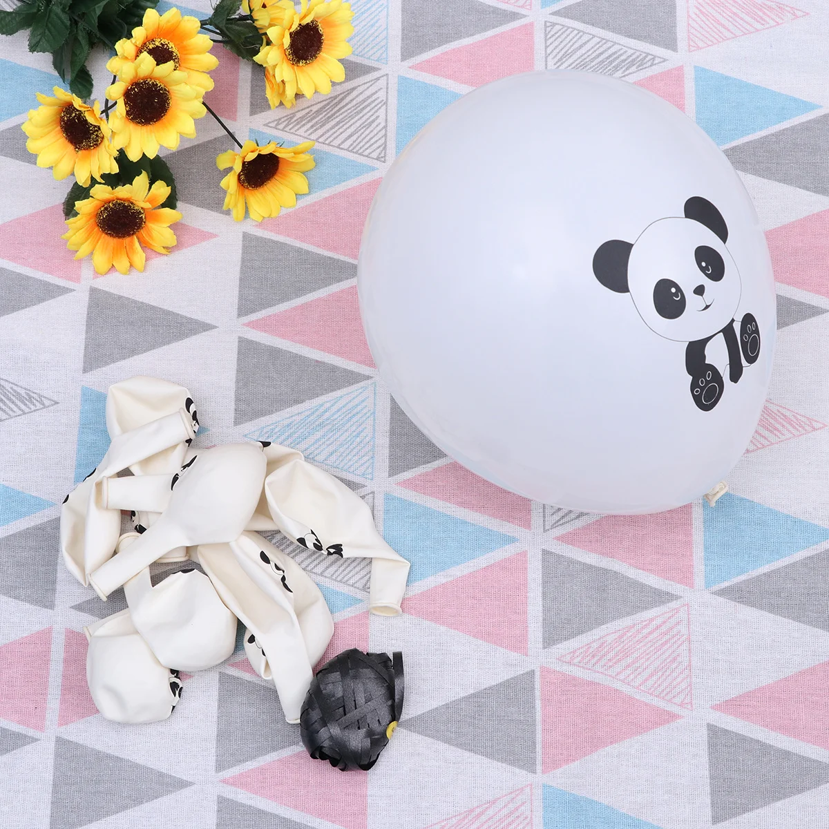 

11pcs 12Inch Panda Set Latex Printed Cartoon For Party Birthday Shower Wedding Carnival Festival Home Decor