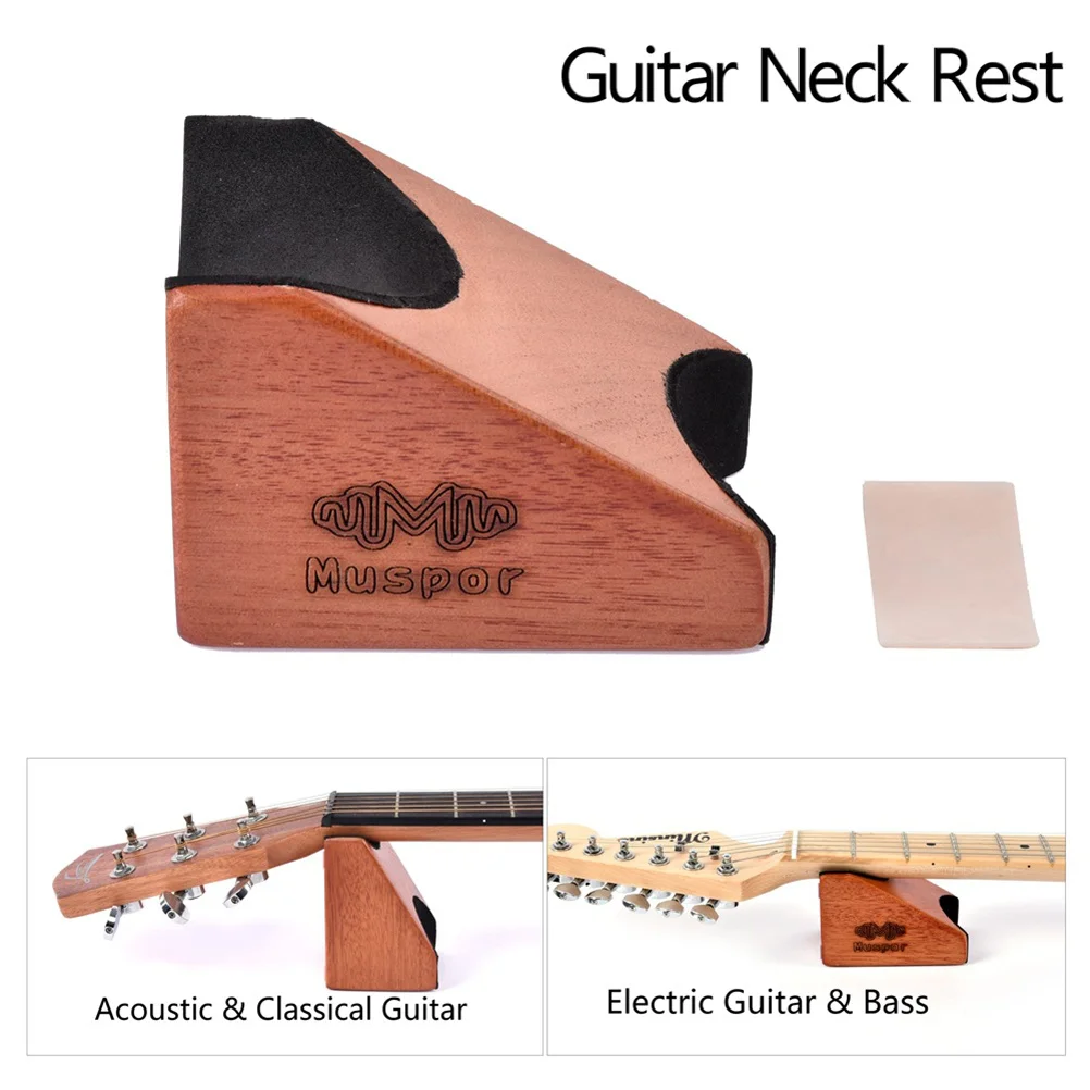 

Guitar Neck Support Pillow Guitarra Cleaning Tool Wooden Guitar Support Pillow Neck Bracket Repairing Store Home Use Cork Base