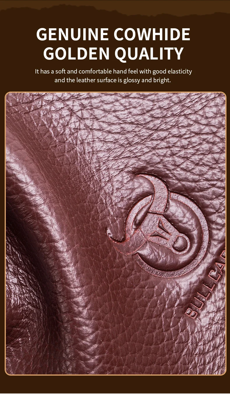 BULLCAPTAIN Echtleder Herren Aktentasche Business Handtasche Echtes Rindsleder Laptop-Tasche Casual Schulter-Umhängetasche für Männer – Detail 7