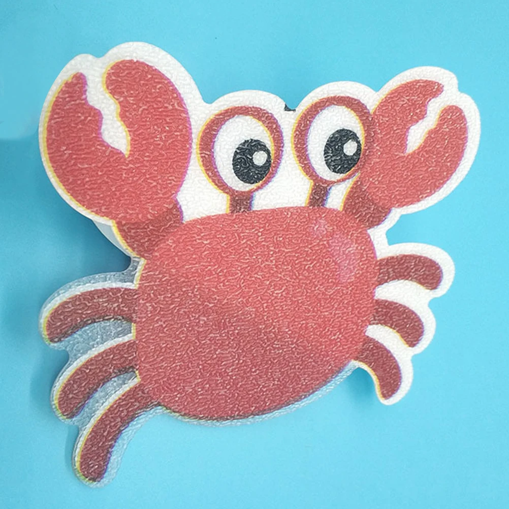 

5pcs Non slip Bathroom Stickers PEVA Material Cartoon Crab Design Adhesive Bathtub Decals Kids Bath Safety Home Tub