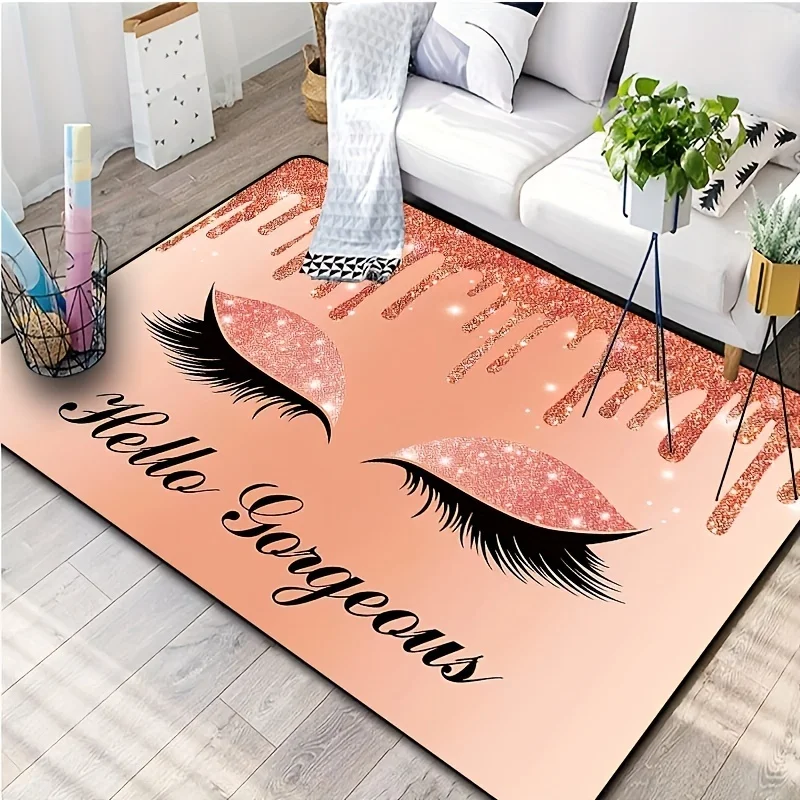 Newest Big Carpet Hope You Like Dogs Multiple Puppy Faces Print Area Rug Soft Non Slip Decor Floor Mat for Dog Lovers