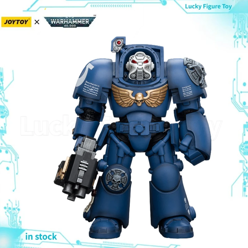 

【In Stock】JOYTOY WARHAMMER 40K ​​Ultramarines Terminator Squad Terminator with Storm Bolter 1/18 Action Figure Toys