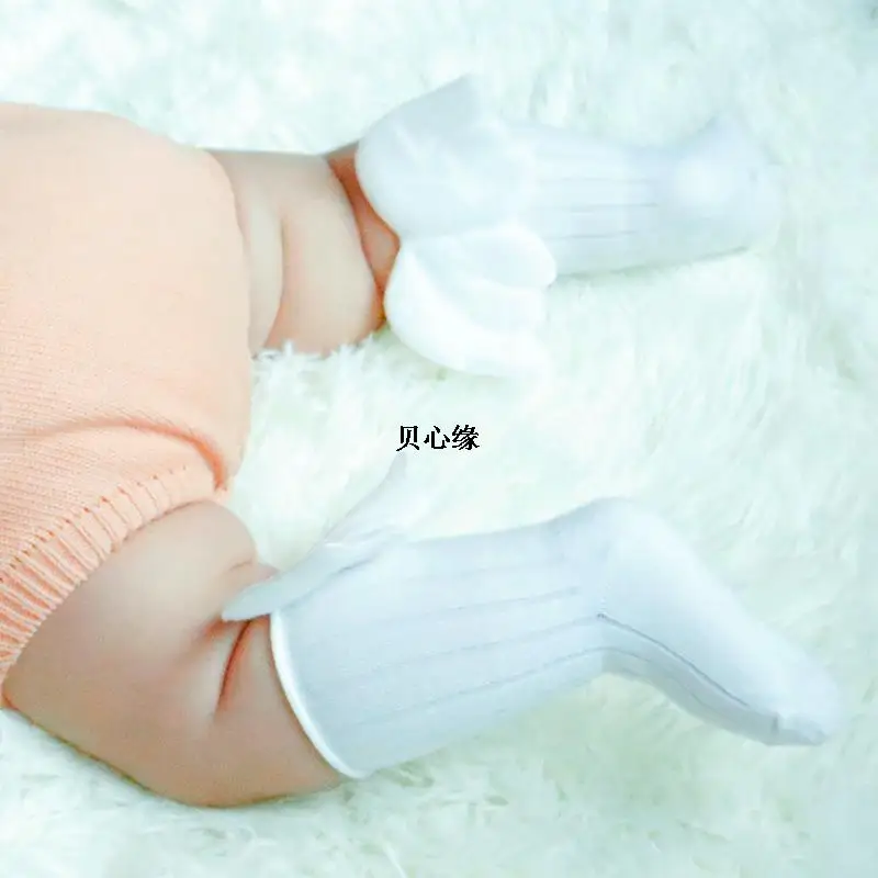 newborn socks anti-slip Creative children\'s lovely angel wings socks toddler boy girl cotton socks private floor sock