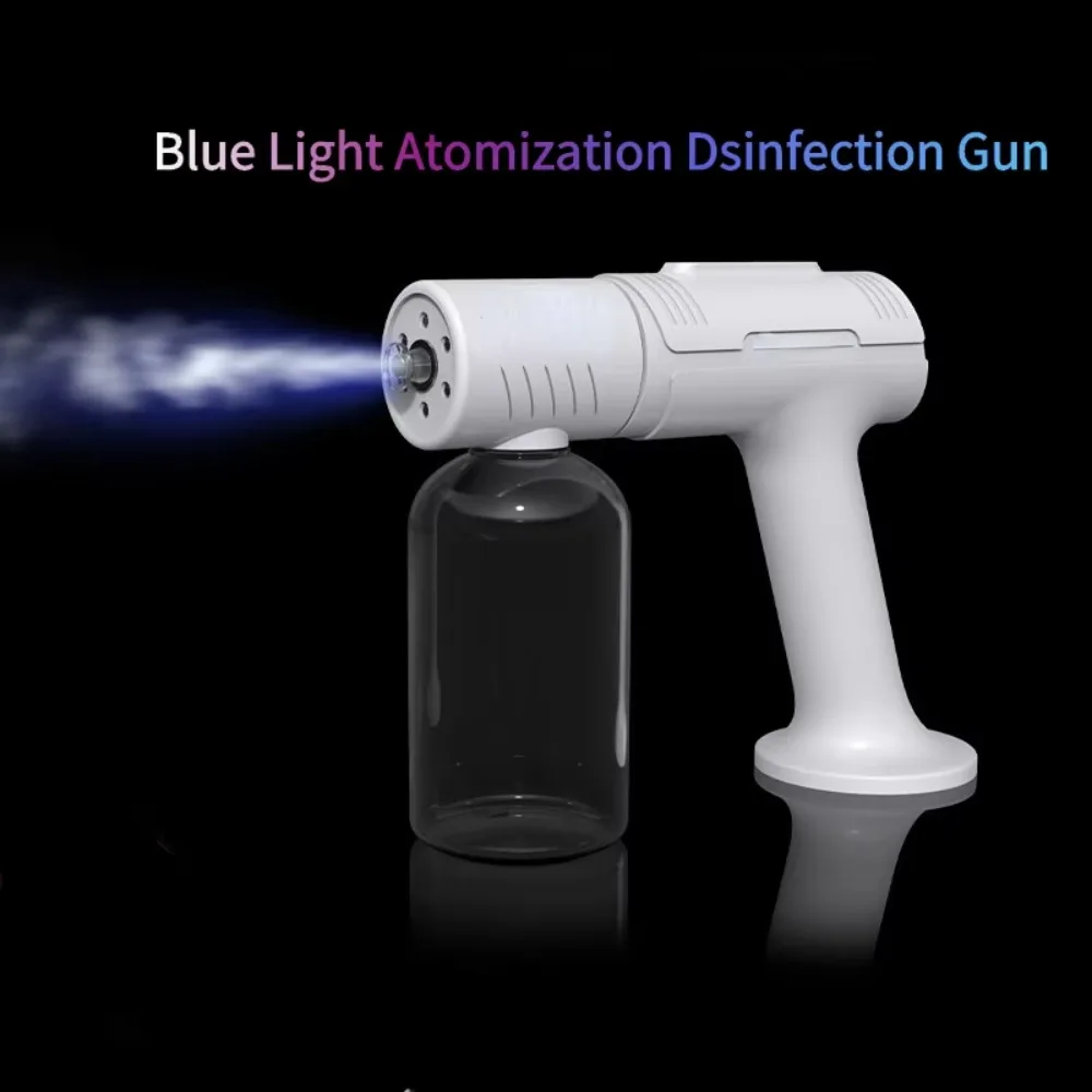 Wireless Nano Atomization Disinfection Gun Rechargeable Blue Light Steam Spray Handheld Humidifier Sanitizer Sprayer Machine