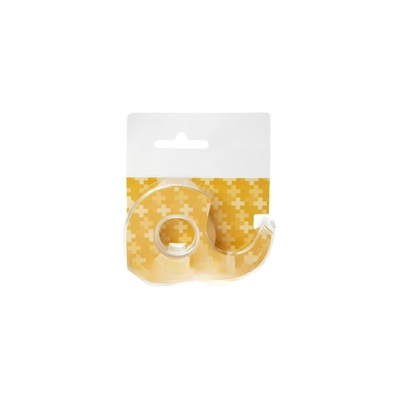 Double Sided Tape, Clear, 1 Roll with Dispenser