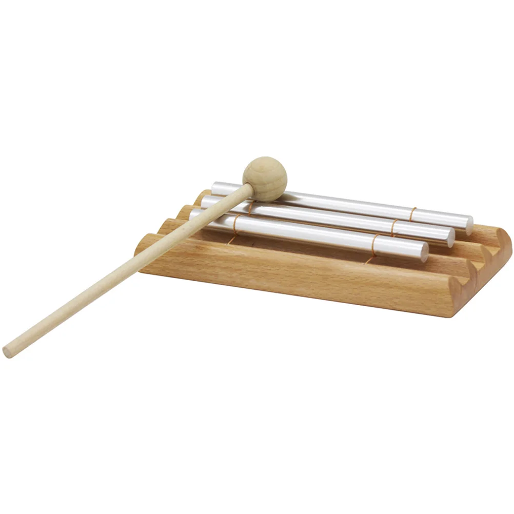 

Three Tone Percussion Wind Chime Aluminum Beech Tube Compact Portable for Yoga Meditation Percussion Instruments Kit Adults