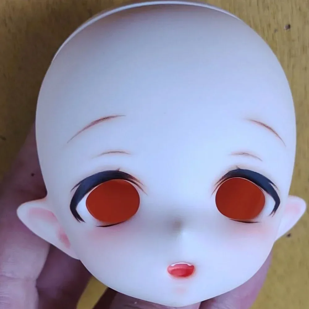 (Customized) 1/4 Imomodoll Makeup Doll\'s Head White/Tan Skin Diy Girl Toys Dress Up Handmade Face Up Doll Accessories,no Eyeball