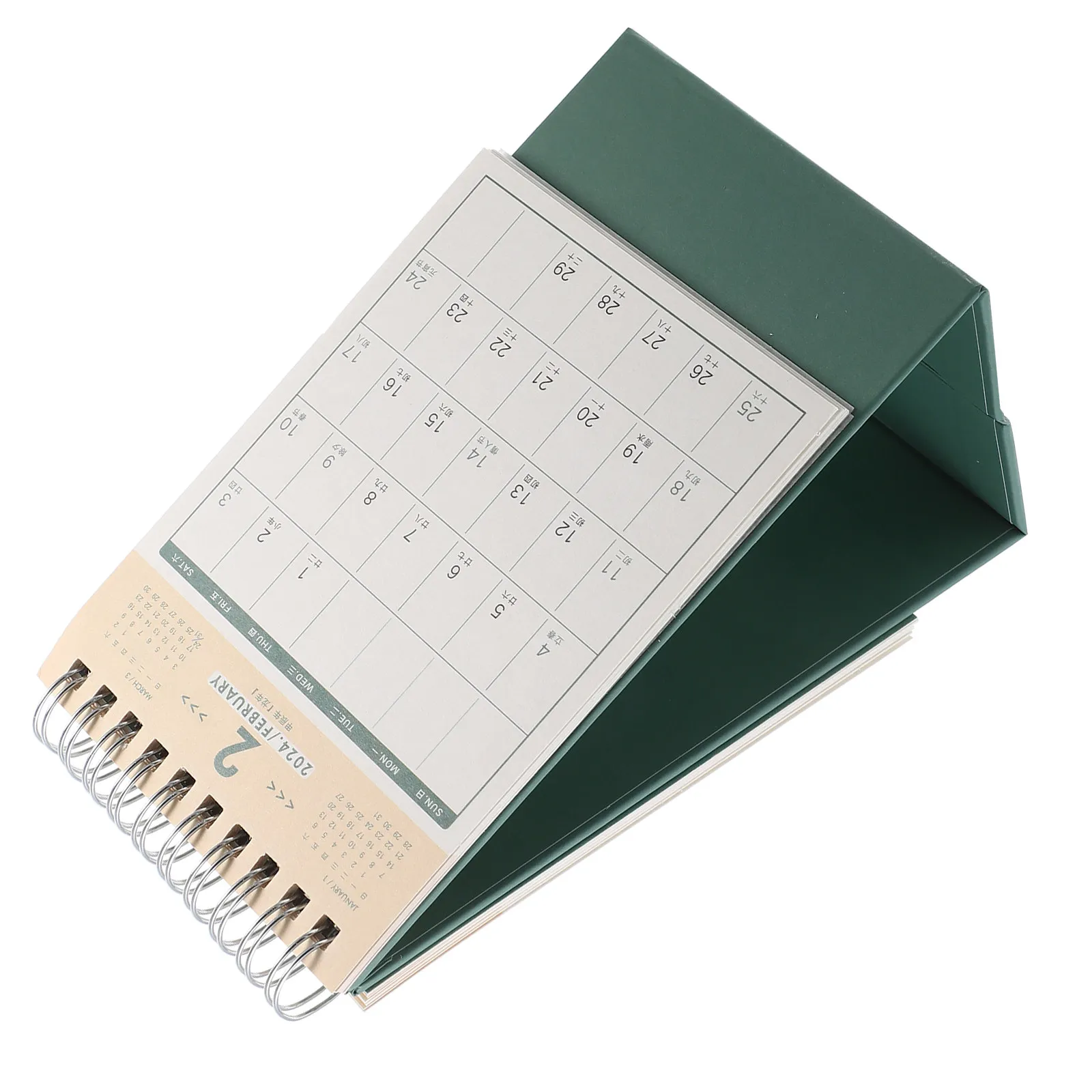 

Delicate 2023 2024 Desk Calendar Mini Table Calendar Exquisite Paper Construction Simple Artistic Style Home Office School Decor