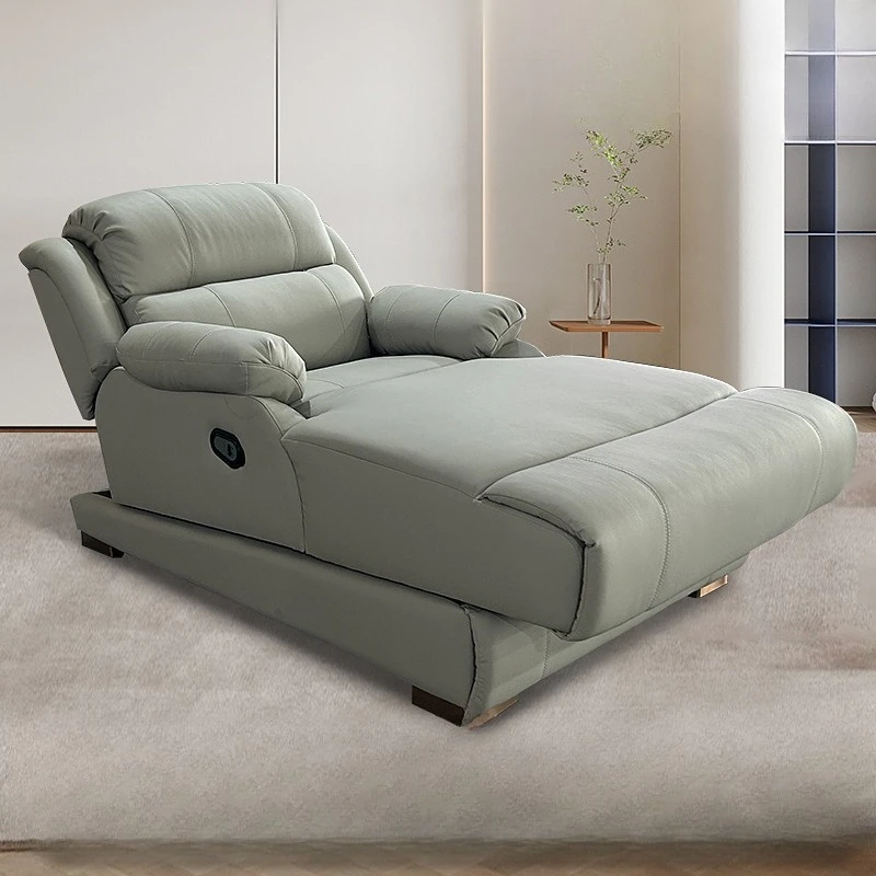 Anti-cat scratch leather electric chaise longue home lunch break living room bedroom office