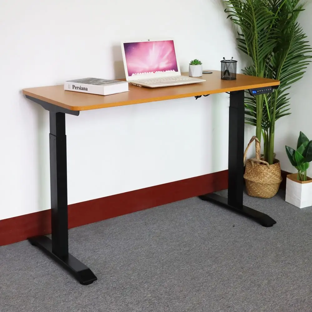 High Quality Ergonomic Modern Office Computer Table Sit Stand Desk Single Motor Standing Desk Electric Height Adjustable Desk