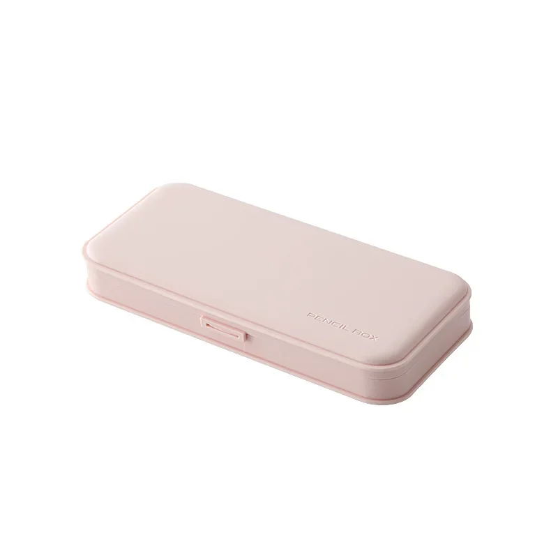 Solid Color Plastic Pencil Box For Students Without Printing And Low Carbon Environmental Protection Pencil Case