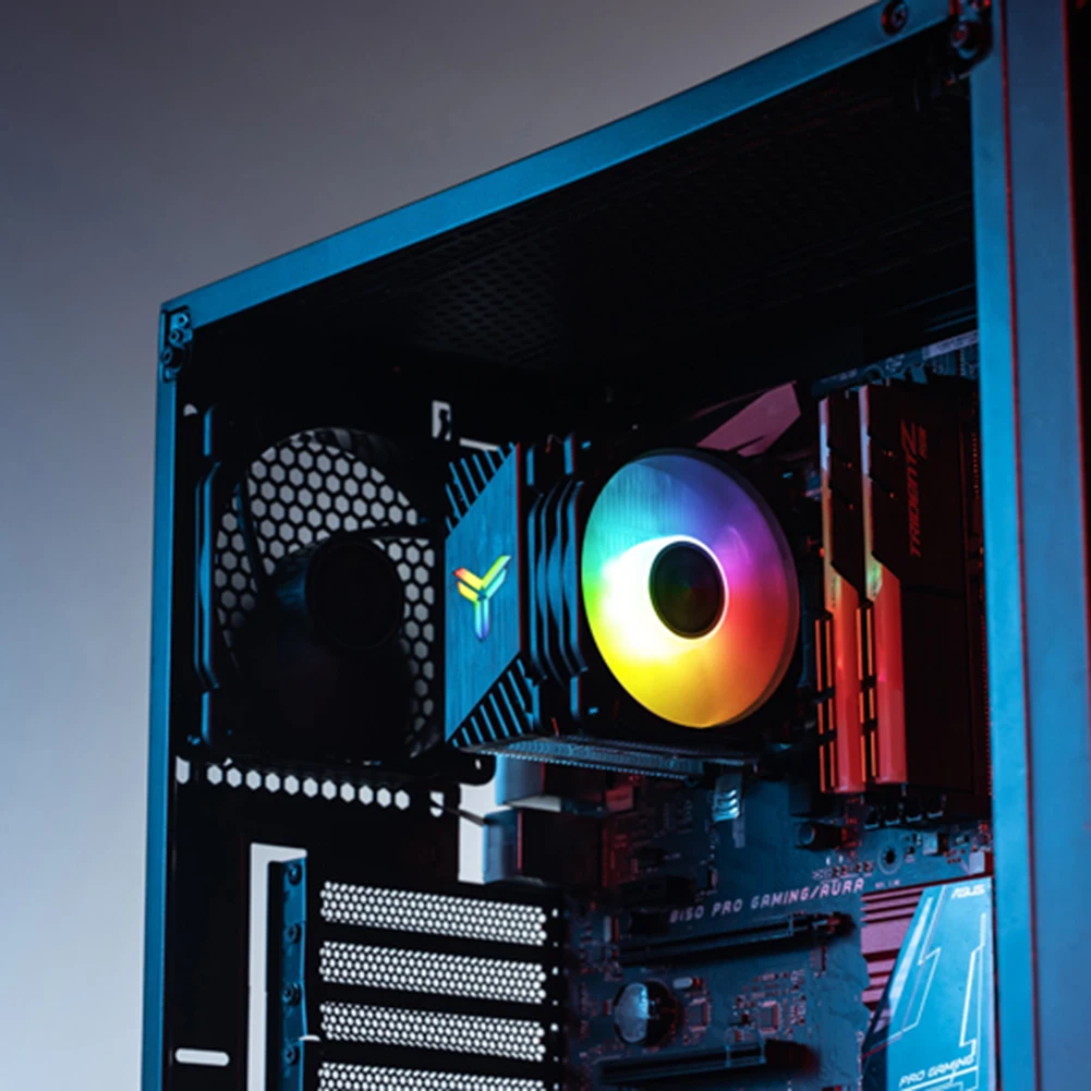 جونسبو ARGB وحدة المعالجة المركزية جهاز كمبيوتر شخصي مروحة تبريد FR-925 92 مللي متر 3Pin كمبيوتر مكتبي المبرد التبريد Slient مروحة المبرد