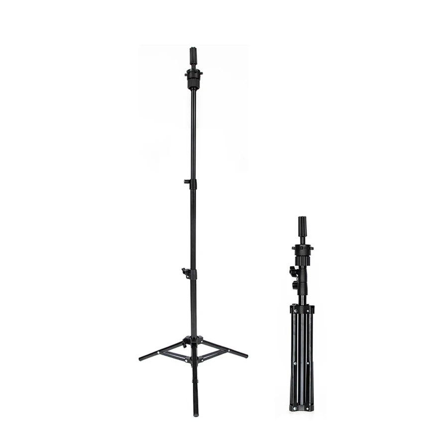 Wig Stand Tripod,Adjustable Mannequin Head Stand, Wig Head,And Canvas Block Head Stand for Training Heads(43.3in and19.6in ) image 2