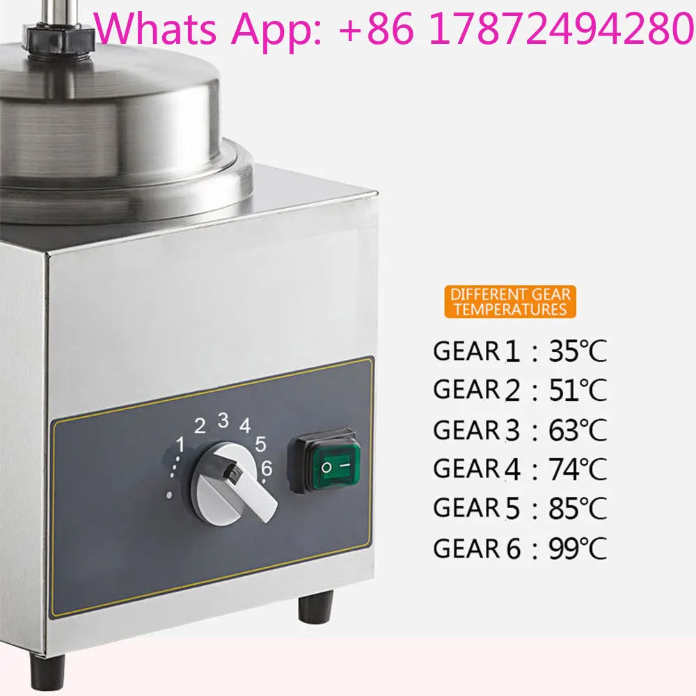 Electric Cheese Warming Machine Commercial Sauce Dispenser Stainless Steel Electric Thermostat Dispenser