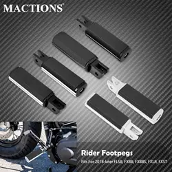 Motorcycle Driver Footpegs Defiance Floorboard Front Rider Footrest Pedal For Harley Softail Standard Street Bob Low Rider 18-23