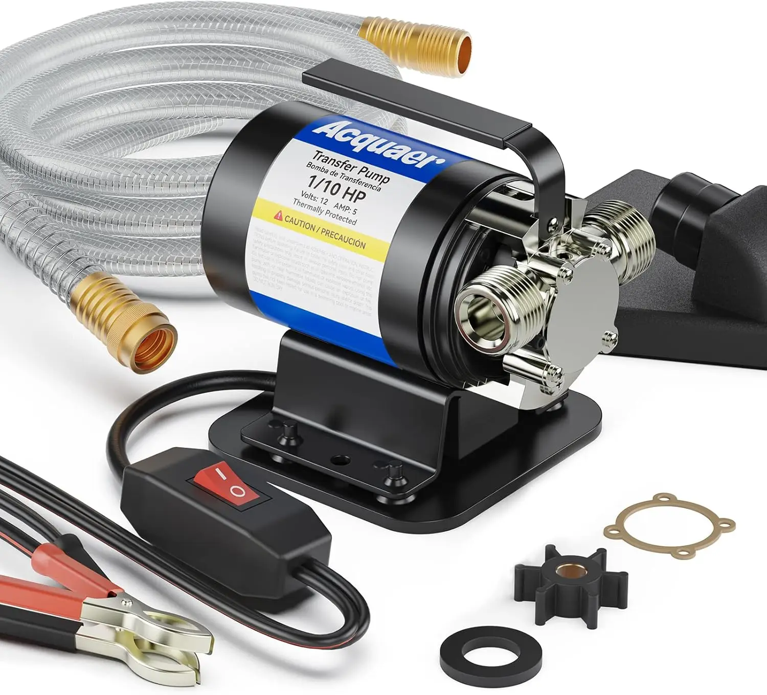 

Портативный электрический водяной насос 12В с комплектом шлангов для автофургонов, бассейнов, аквариумов и откачки дождевой воды