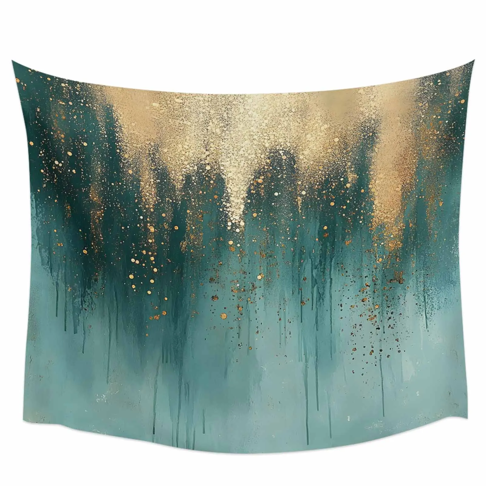 

Abstract Green Water Drop Line Tapestry Wall Hanging Custom Boho Decoration Wall Tapestry Home Decor Hanging Cloth