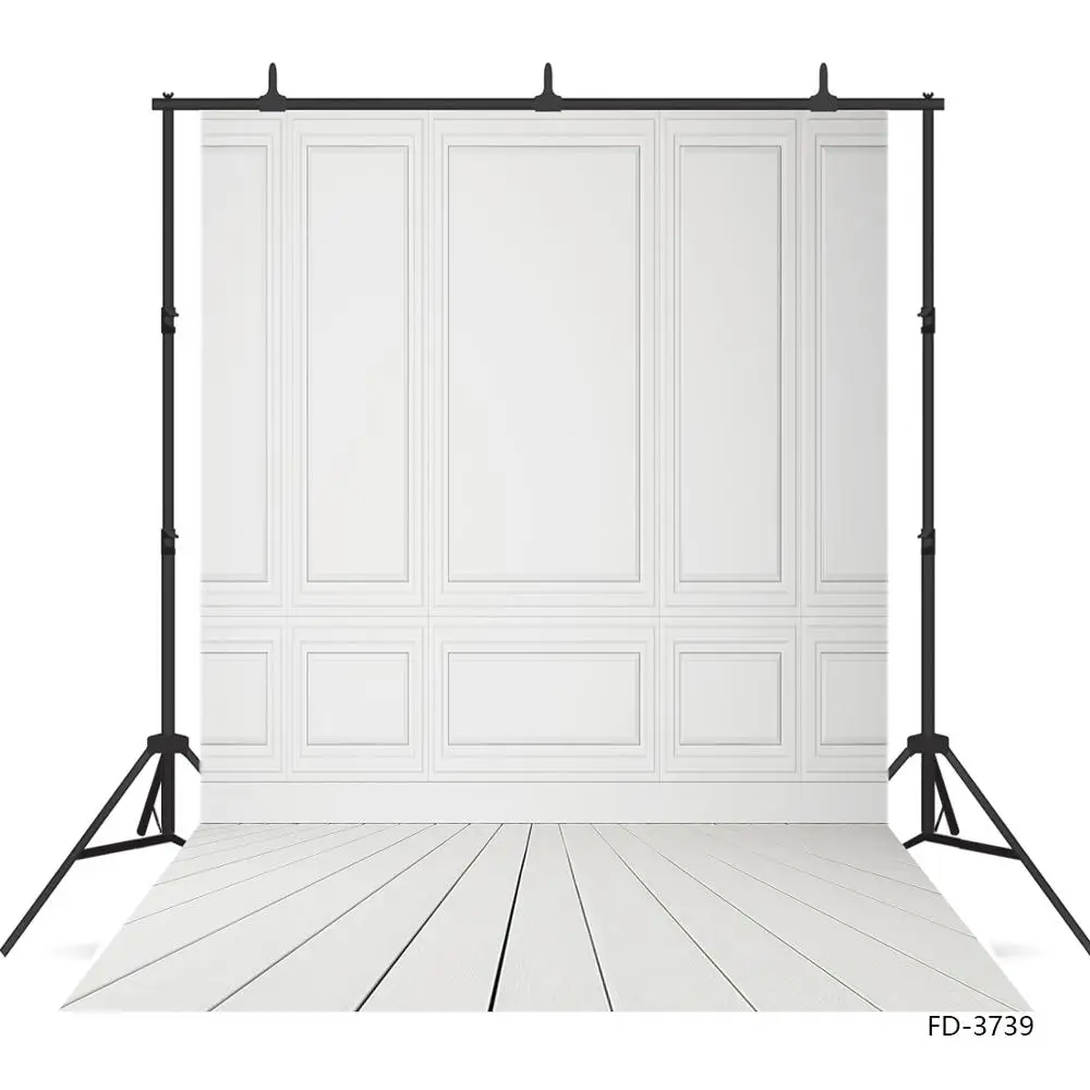 Empty Room White Photography Backdrops for Photocall Vinyl Photoshoot Background for Wedding Children Baby Indoor Photo Studio