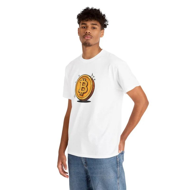 0404 Bitcoin Crypto style Gift t shirt for Crypto Traders BTC Fan 100% cotton printed Bitcoin Symbol Graphic Tee All size tops