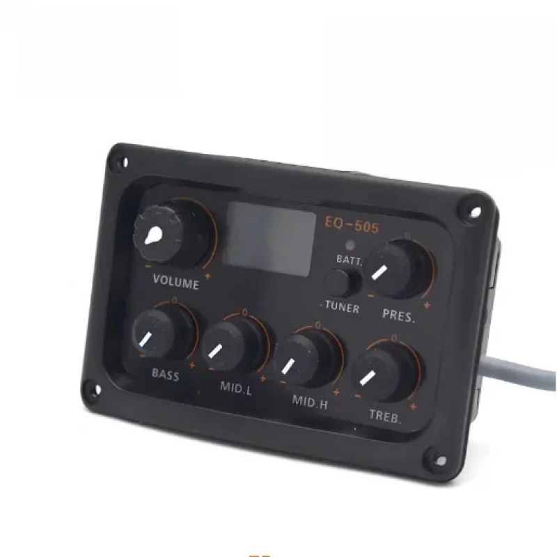 

JOYO EQ-505 5-полосный эквалайзер для акустической гитары, предусилитель для фолк-гитары со встроенным тюнером