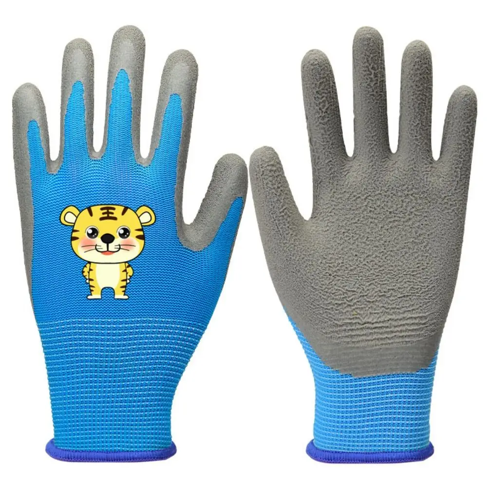 Durable Latex Coated Garden Gloves Soft Lining Waterproof Safety Gloves Non-Slip Breathable Outdoor Play Gloves Home Use