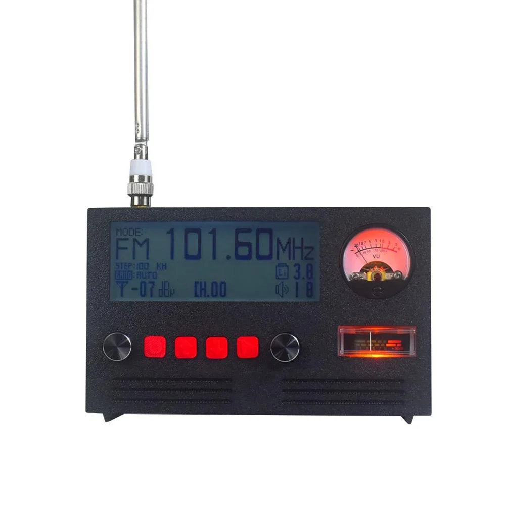 FM Shortwave Radio Receiver Audio VU Indicator S Meter Power Outage Memory Radio Receiver With Antenna For Maxim DirectPath 50mW