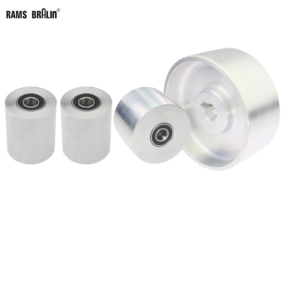 Zestaw 4 w 1 Napęd aluminiowy Koło aktywne 5,12" Koło jałowe 3"/2" Części do szlifierki taśmowej