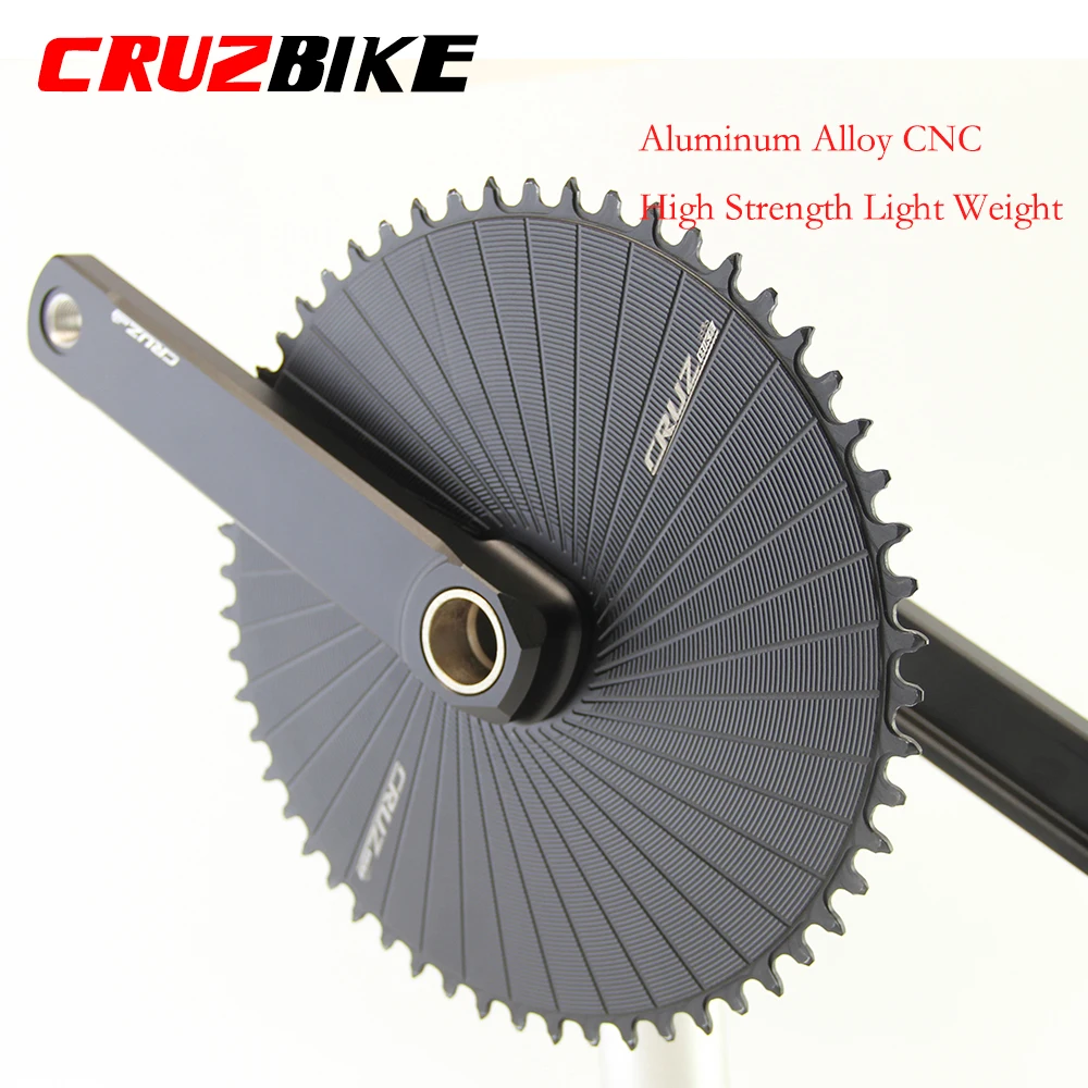 CRUZbike Track Bikes Chainring Road Bicycle Chainwheel Three Bolts Straight Mounted Chain Wheel 48/51T