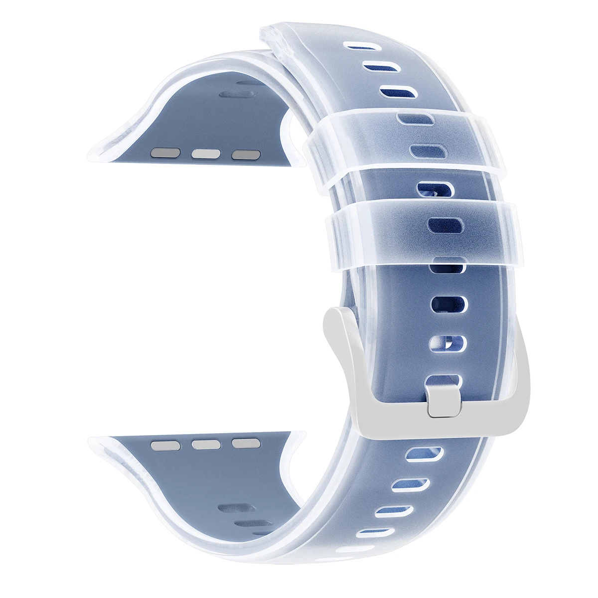 Durchscheinendes Silikonarmband für Apple Watch Ultra 3/2 49mm 46 45 44 42mm Sportarmband für iWatch S11 10 9 8 7 SE3 Ersatzarmband – Detail 11