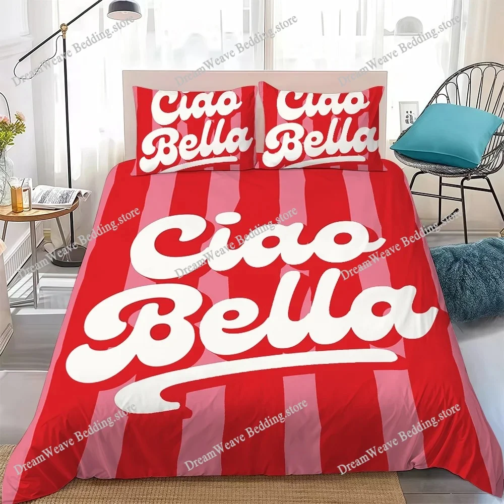 C-ciaos B-bellas Duvet Cover Set Home Style Bedding Soft Laundry Cotton Bed Student Dormitory Gift