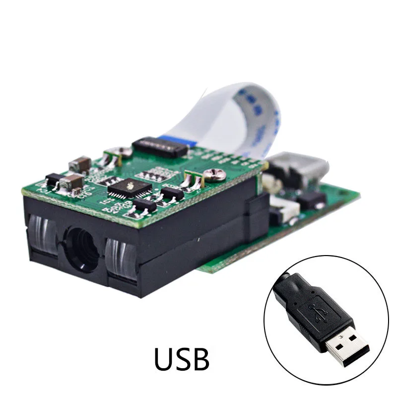 Módulo de scanner de código de barras linear, tamanho compacto, decodificação de alta velocidade, suporte multi-interface, dispositivo portátil de leitura de código de barras