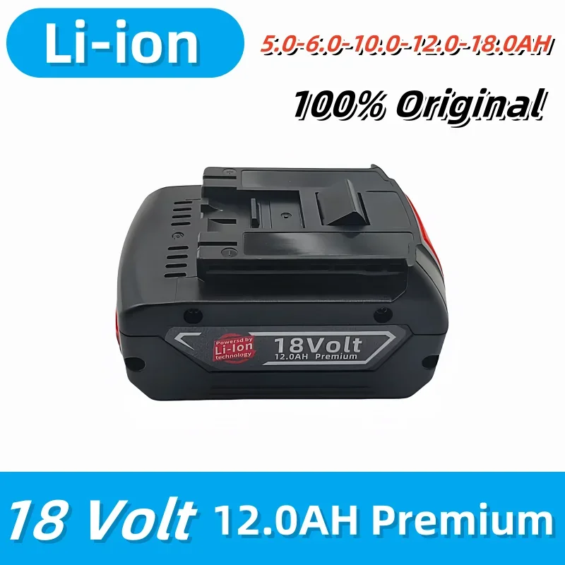 New 18V Battery 18.0Ah Electric Drill 18V 18000mAh lpega Rechargeable Li-ion Battery BAT609, BAT609G, BAT618, BAT618G, BAT614