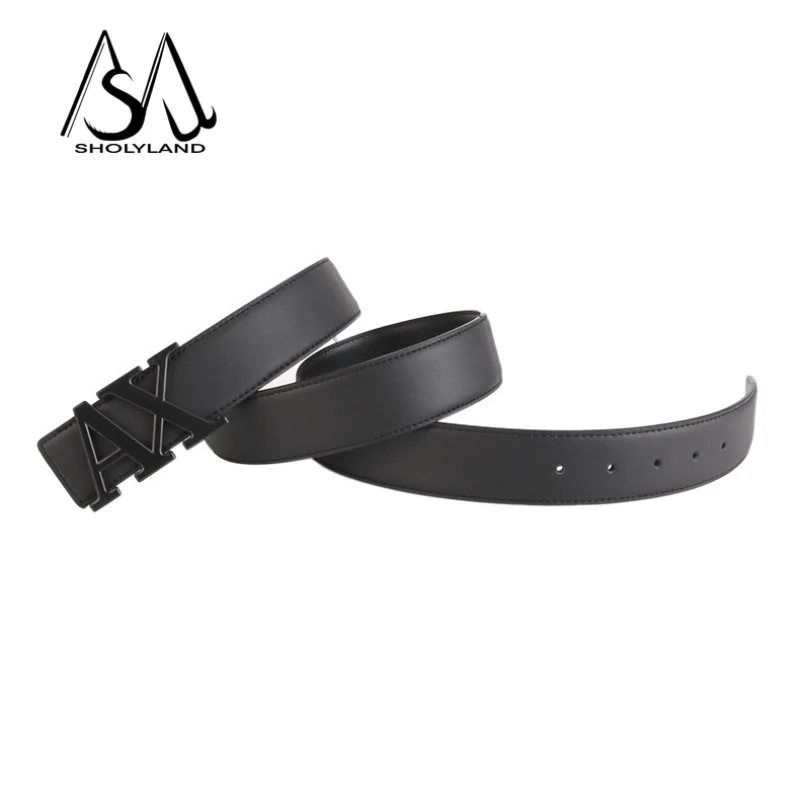 New Trend Fashion Men's Belt Leather Designer Pants Fashion Brand Wide Belt Men's Luxury Fancy Vintage Strap Men's Jeans